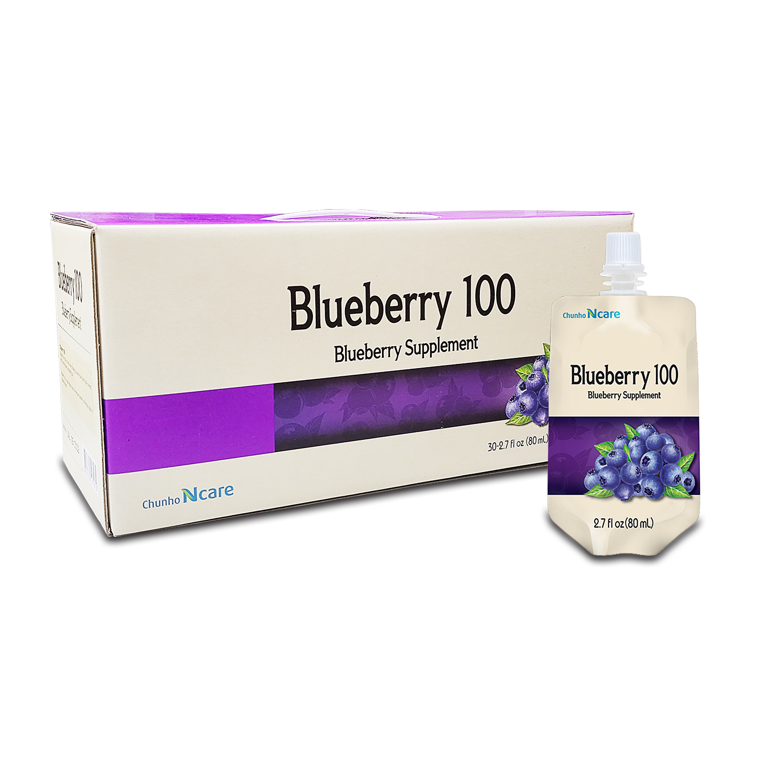 Blueberry 100 Juice 30pk - Health Korea Shop