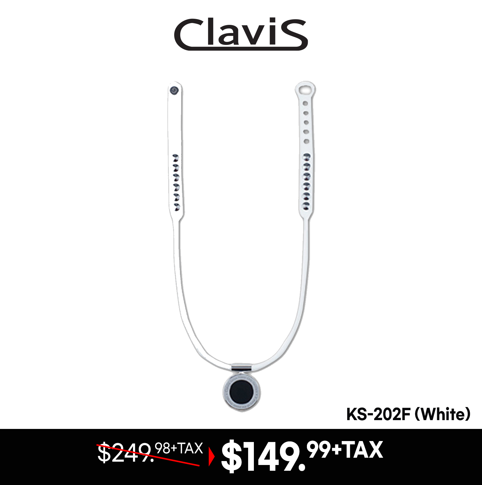 Clavis Energetic Necklace KS-202F (White) - Health Korea Shop