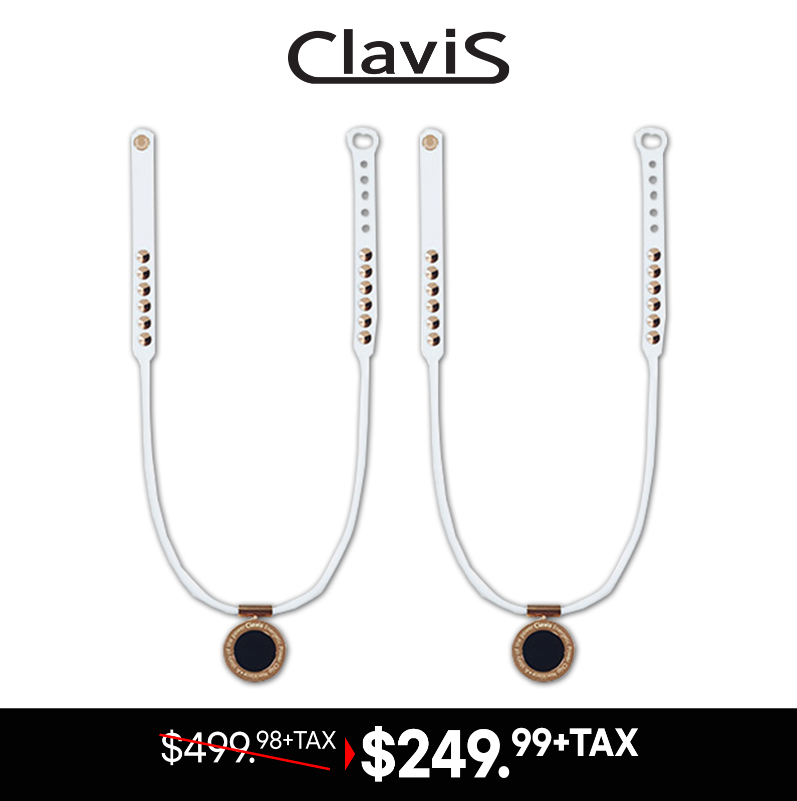 Clavis Energetic Necklace KS-202R (Rose Gold)[Get 2 @ $249.98+Tax] - Health Korea Shop