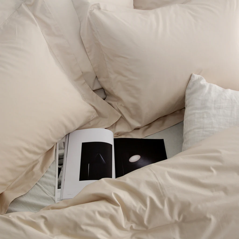 [Crown Goose] Duvet Cover Set-BRISE Collection, Beige (KING) - Health Korea Shop