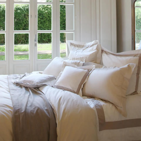 [Crown Goose] Duvet Cover Set-BRISE Collection, Beige (QUEEN) - Health Korea Shop