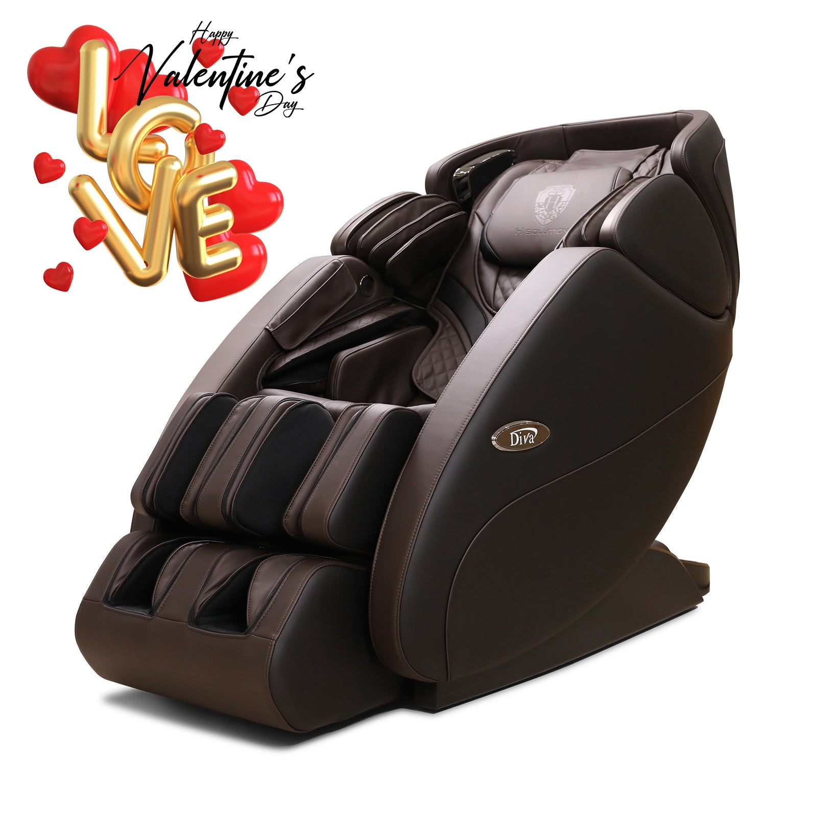 H Solution DIVA Massage Chair (Brown) - DIVA Premium Chair — Rated #1 in Customer Satisfaction - Health Korea Shop