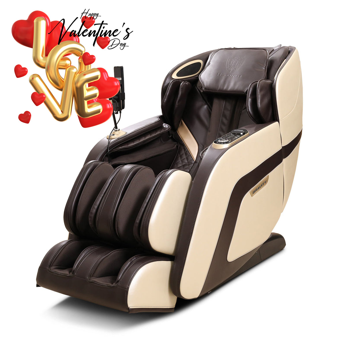 H Solution Gravity Massage Chair (Chocolate) - Health Korea Shop