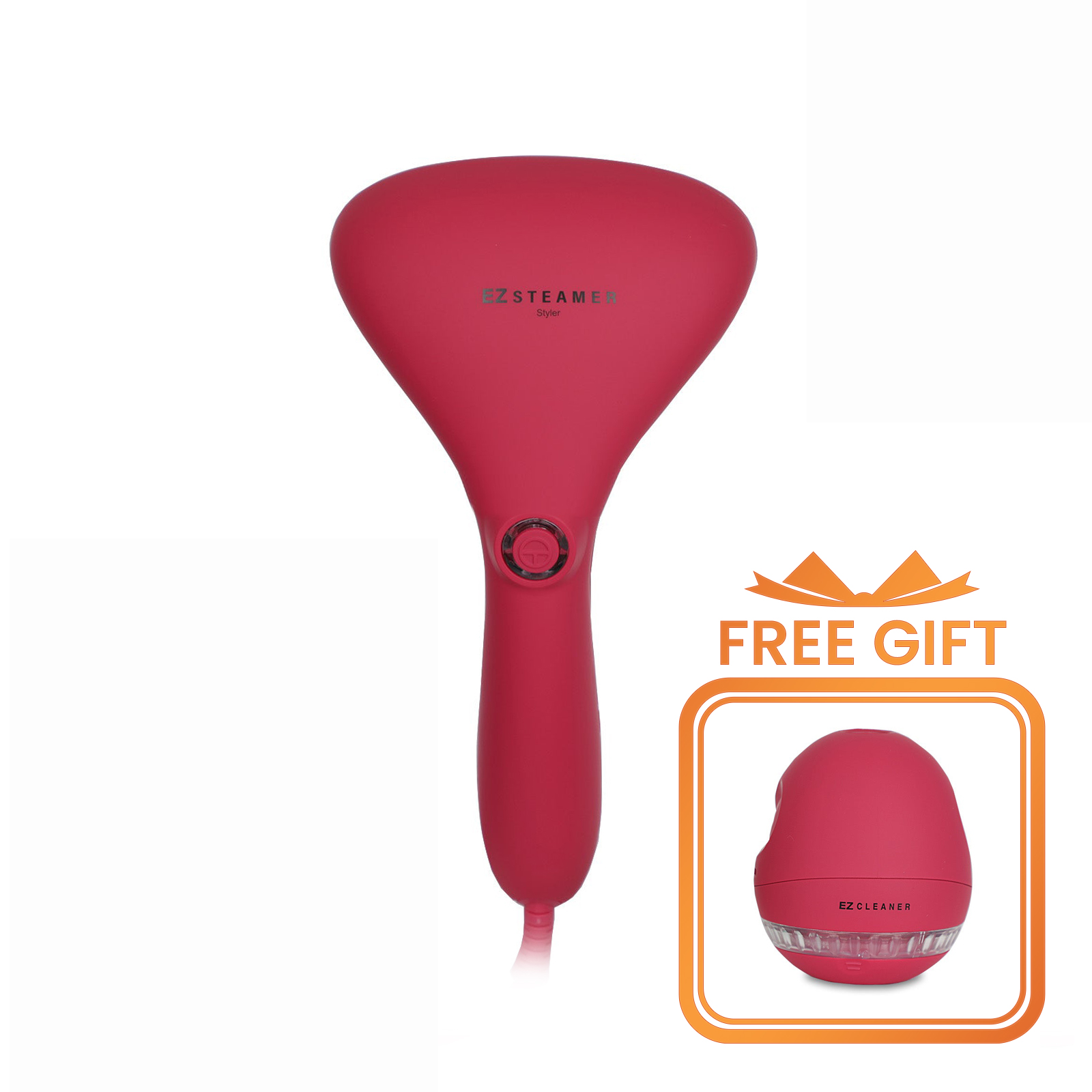 EZ Steamer (Red) + EZ Cleaner - Health Korea Shop