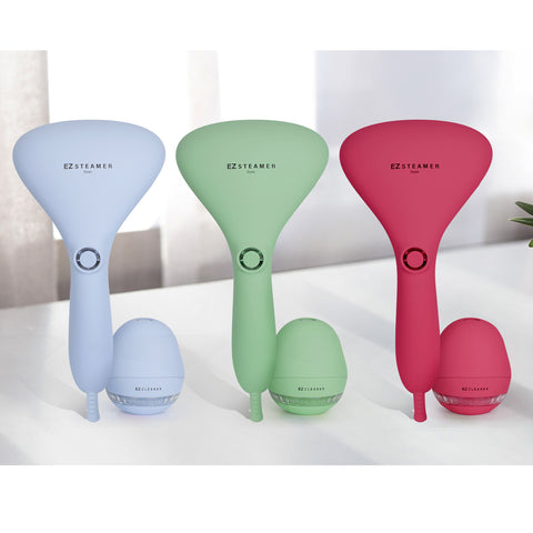 EZ Steamer (Sky Blue) + EZ Cleaner - Health Korea Shop