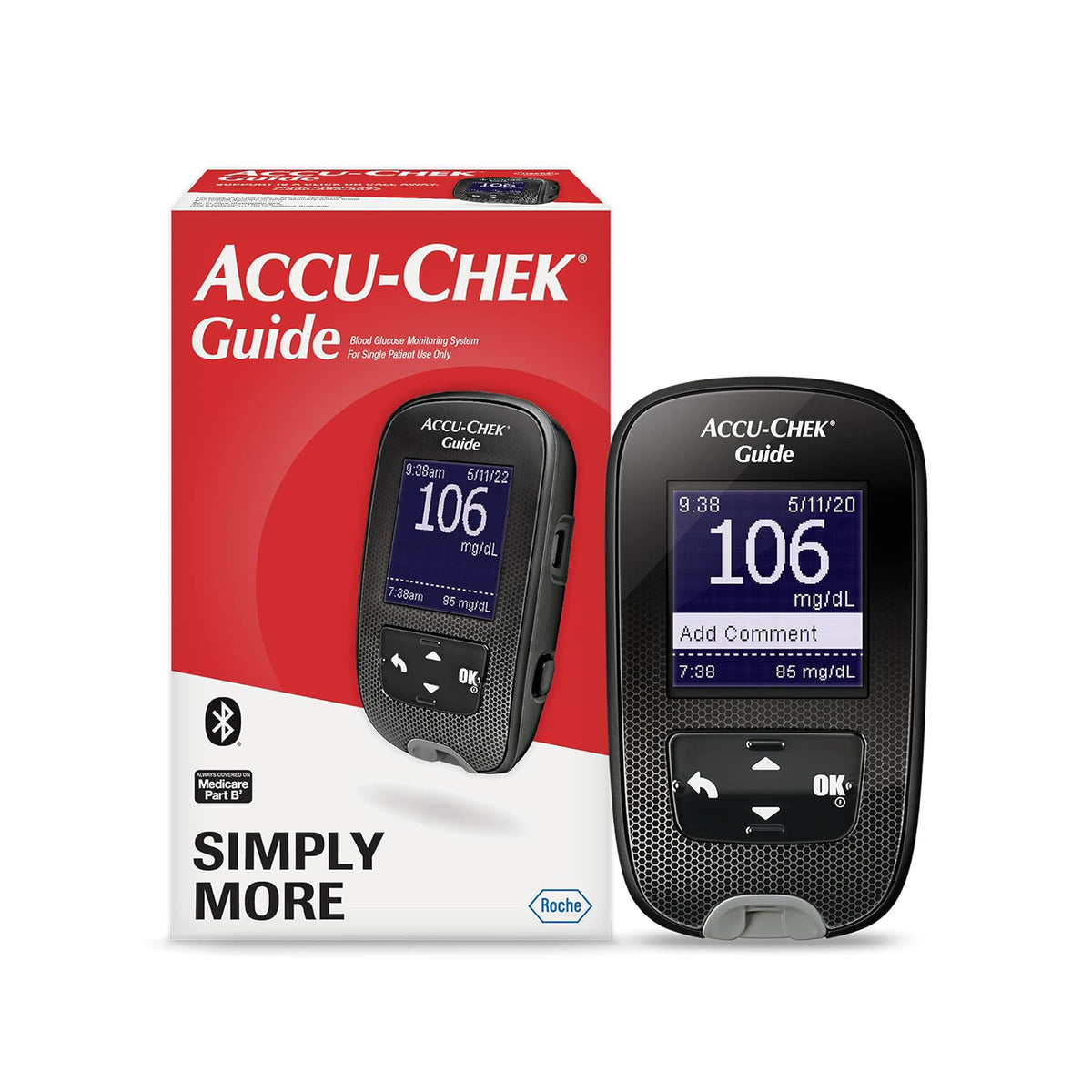 Accu-Chek Guide Diabetes Meter for Diabetic Blood Glucose Monitoring (Meter Only) - Health Korea Shop