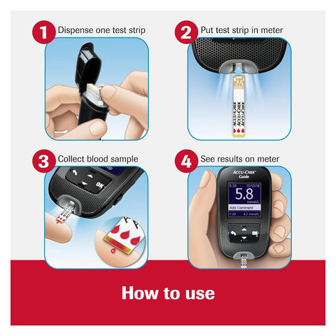 Accu-Chek Guide Diabetes Meter for Diabetic Blood Glucose Monitoring (Meter Only) - Health Korea Shop