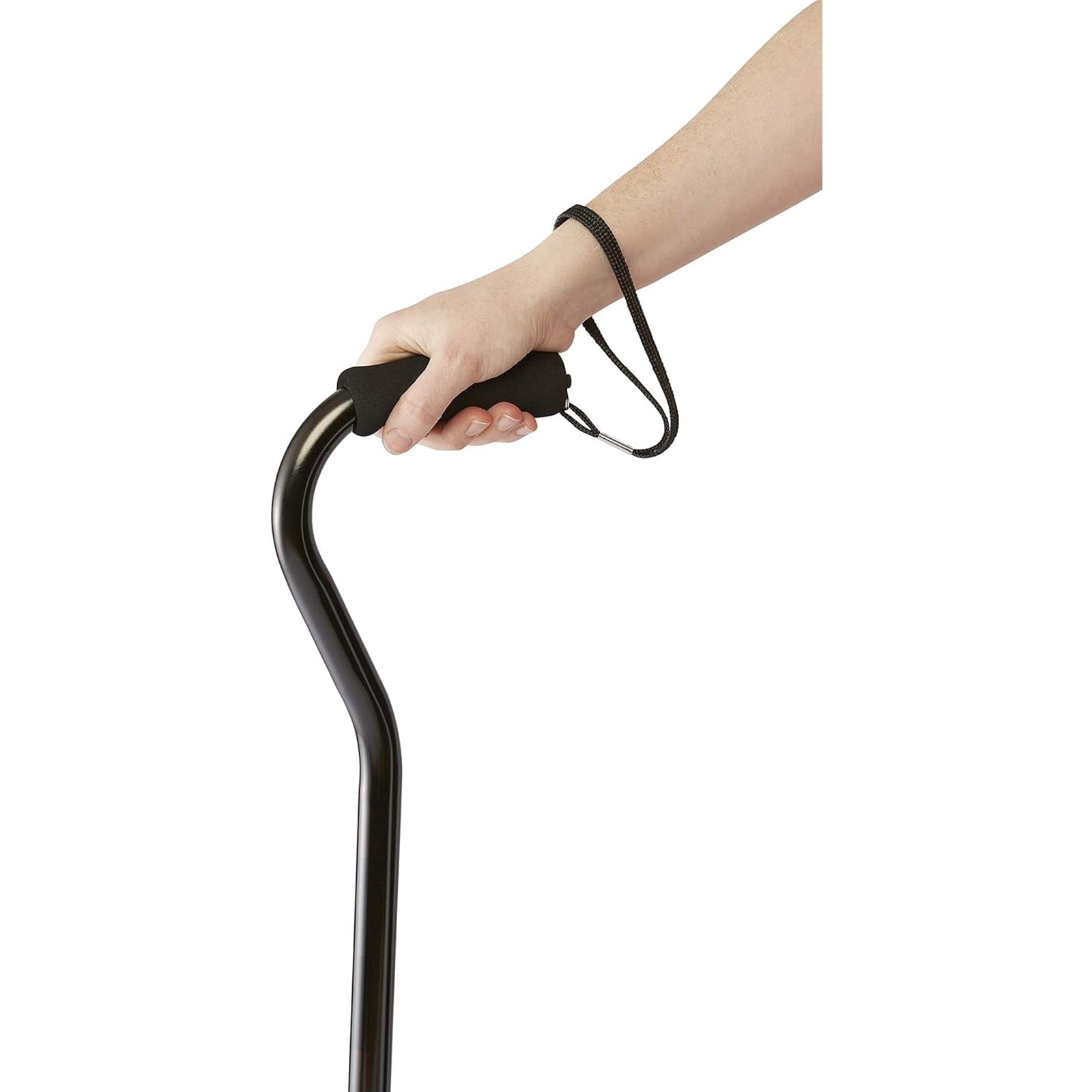 Canes, Aluminum Standard handle with Comfortable Foam Grip, Black - Health Korea Shop