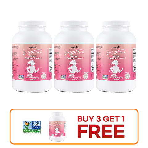 Inch By Inch (Whole Psyllium Husks) [Buy 3 Get 1 FREE] - Health Korea Shop