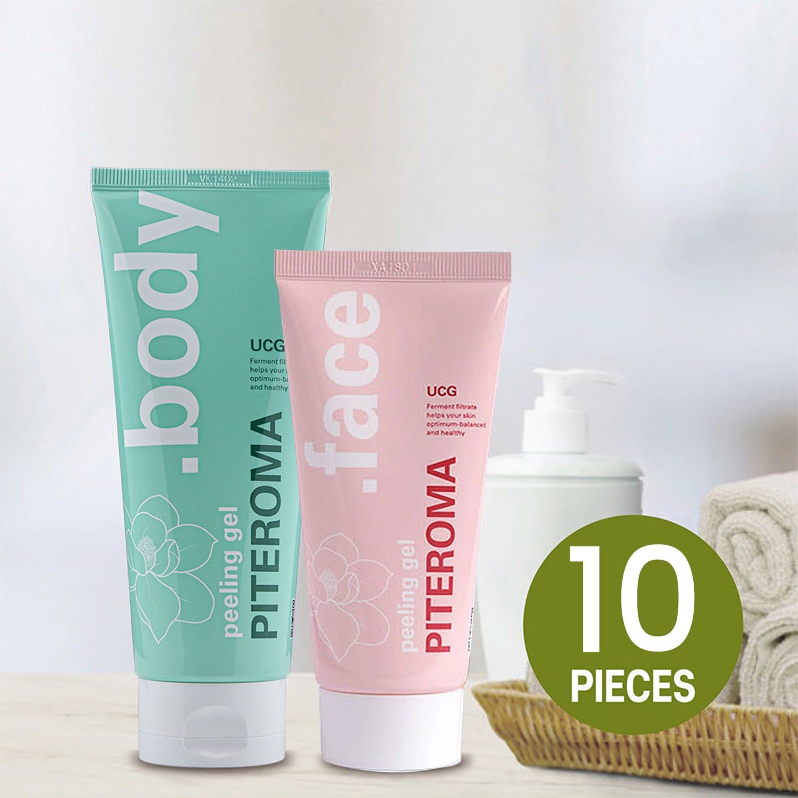 UCG PITEROMA Peeling Shower Gel Collagen [Buy 2 Get 20 Samples] - Health Korea Shop