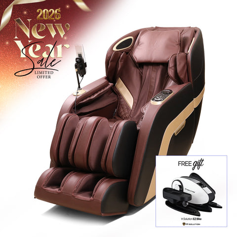 H Solution Gravity Massage Chair (Red Wine)