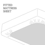 Fitted Sheet, White (QUEEN)