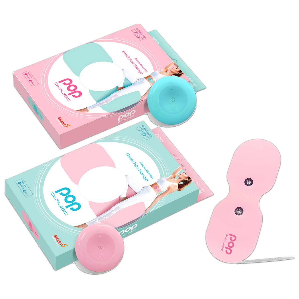 팝 닥터 뮤직 저주파 마사지기 (큐피핑크/시크블루)