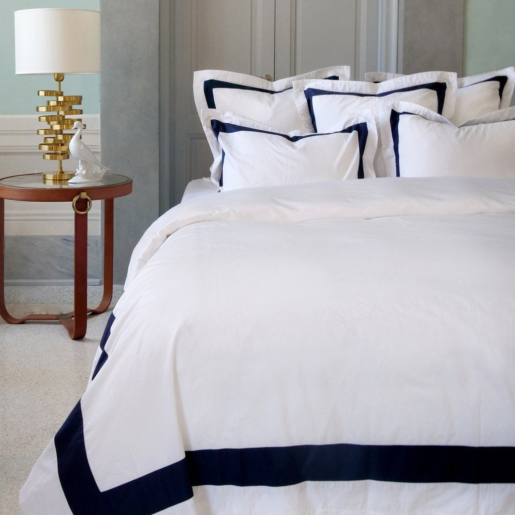 Duvet Cover Set Jardinne Collection, Navy (Queen)