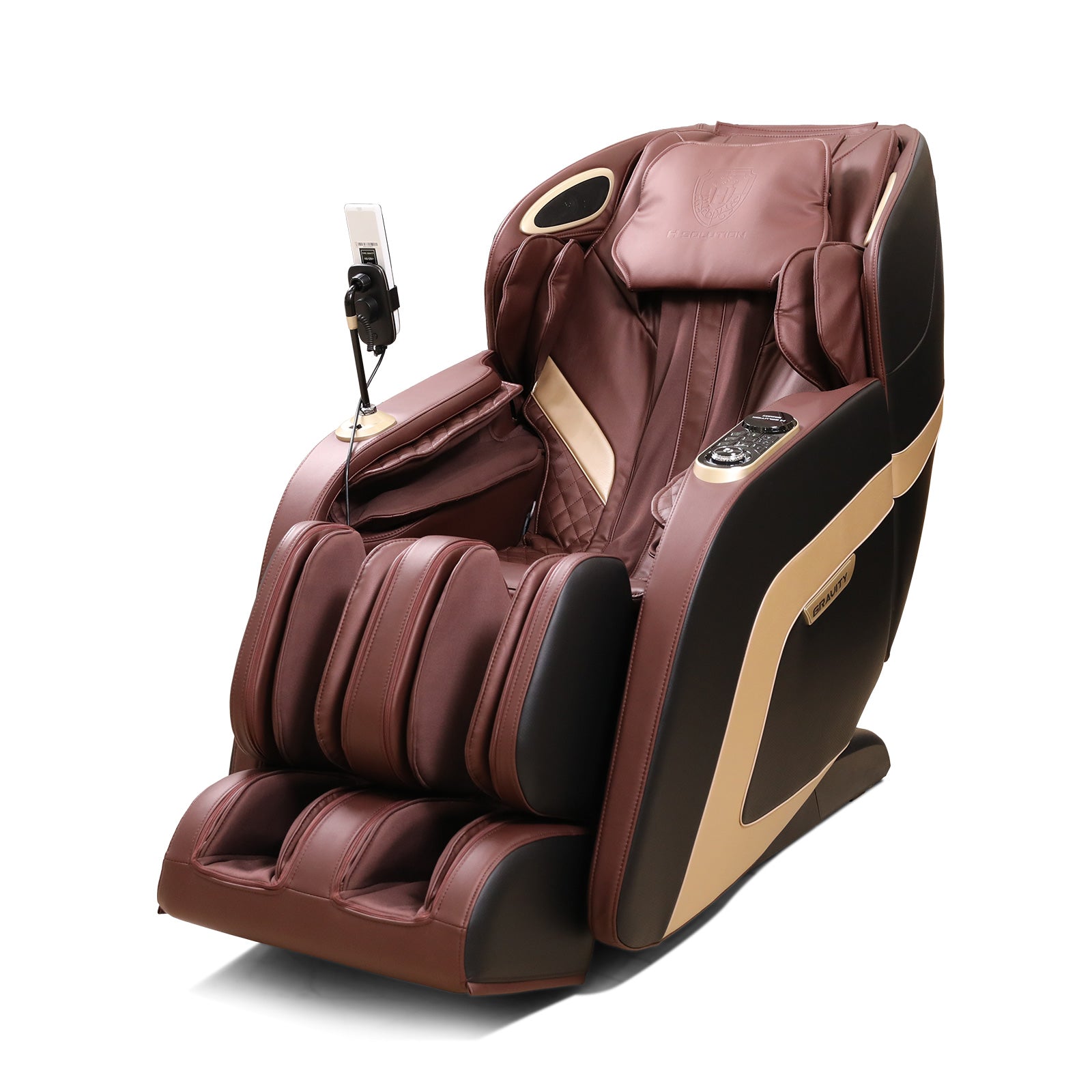H Solution Gravity Massage Chair (Red Wine) - Health Korea Shop